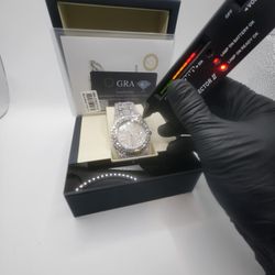Moissanite VVS Diamond Watch ( PASSES TESTER)