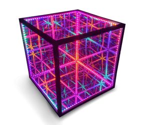 Hyperspace Lighting HYPERCUBE15 Infinity Mirror LED Art with App Control and 95 Lighting Patterns