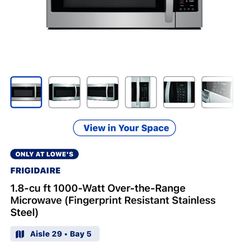 Frigidaire Stainless Steel Microwave Brand New In Box 