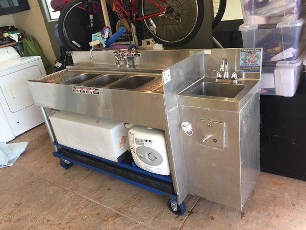 3 Compartment Sink Self Contained Health Dept Approved For Sale In Ventura Ca Offerup