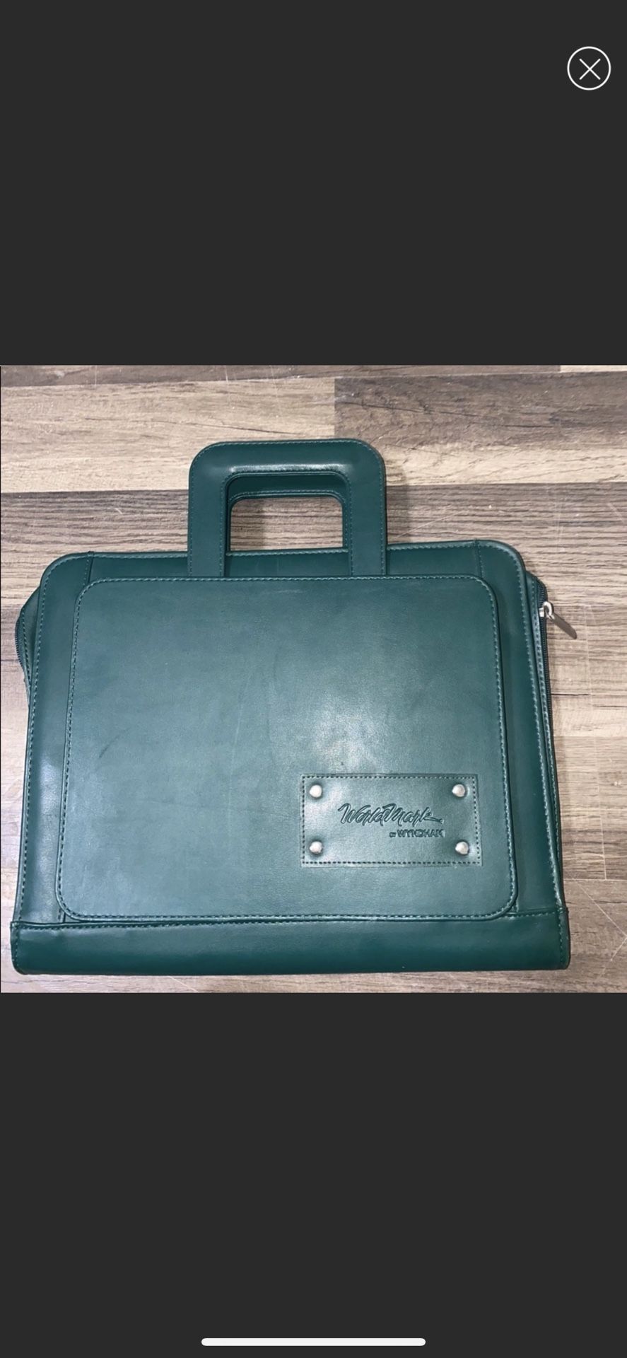 Worldmark By Wyndham Green Leather Briefcase