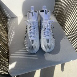 White Battle Astrofly Football Cleats size 11