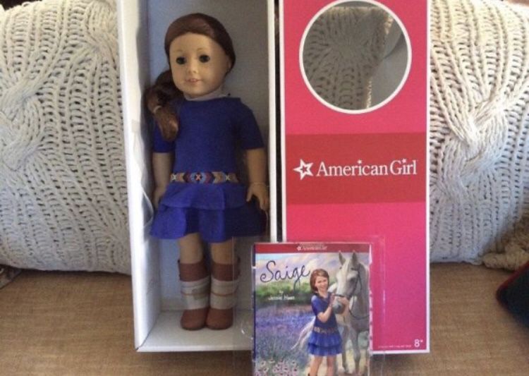 American Girl Doll Saige - Brand New In Box Complete - Girl Of The Year 2013