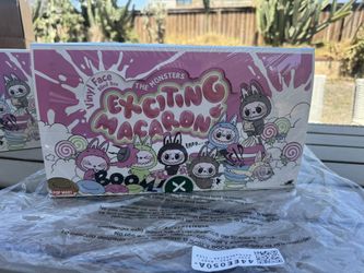 Pop mart Labubu exciting macaron 6 blind boxes sealedcase