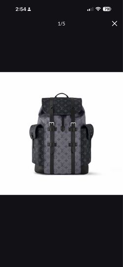 LV Christopher MM backpack- Dual Color Grey/black