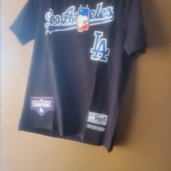  Dodger Sports Shirt, Jersey Material 2020 Championship Patch
