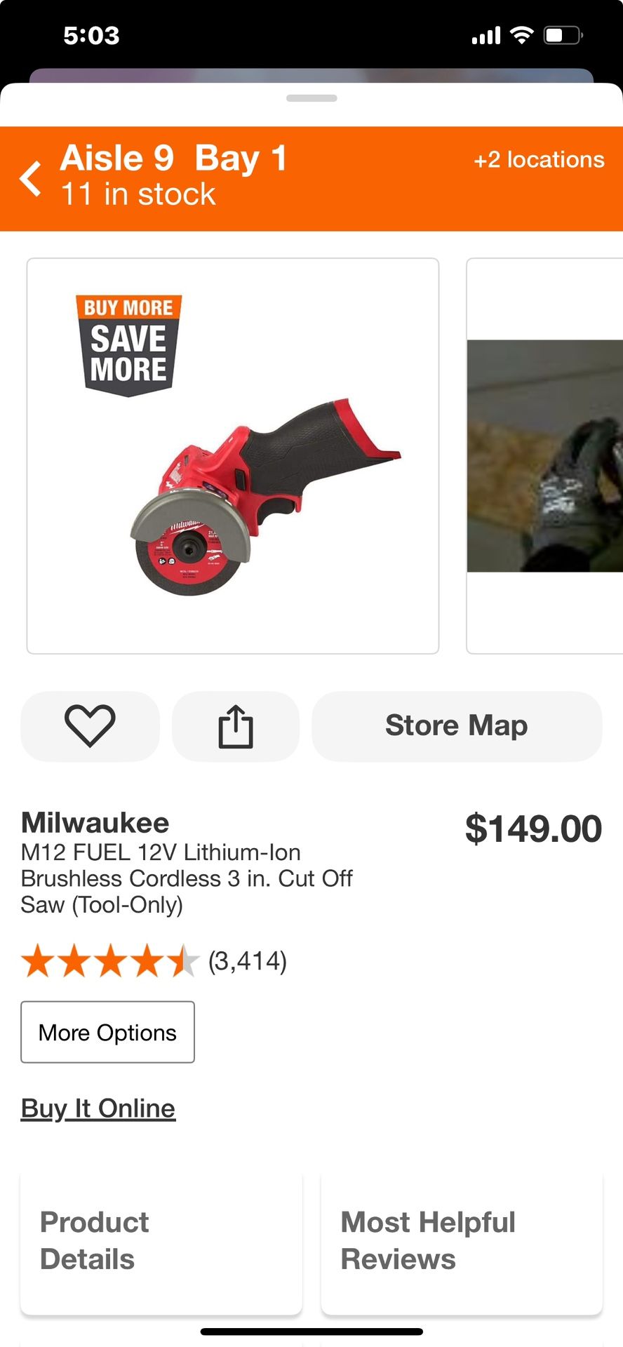 Milwaukee M12 Cut Off Saw 