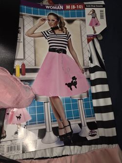 Size Medium 50s Halloween Costume. 