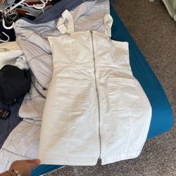 White Denim Dress