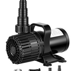 VIVOSUN 3000 GPH Submersible Water Pump with Barrier Bag, 150W Pond Pump, Ultra Quiet Aquarium Pump with 15FT. Lift Height for Pond, Waterfall, Fish T