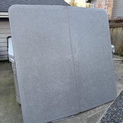 Hot Tub Cover 77”x77” LIKE NEW CONDITION! Light Grey Color - No Rips or Tears - $200 Cash!