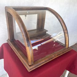 Curved Glass Countertop Display Case