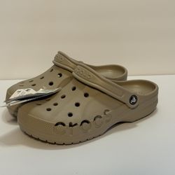 New Crocs 10126-2V3-M6W8 Unisex Baya Clog Sandals, Cobblestone, Men 6/Women 8