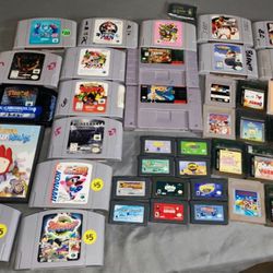 NINTENDO GAMES, N64 AND GAMEBOY GAMES