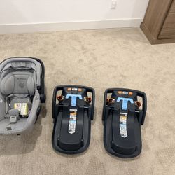 Uppababy Infant Car Seat And Two Docking Base 