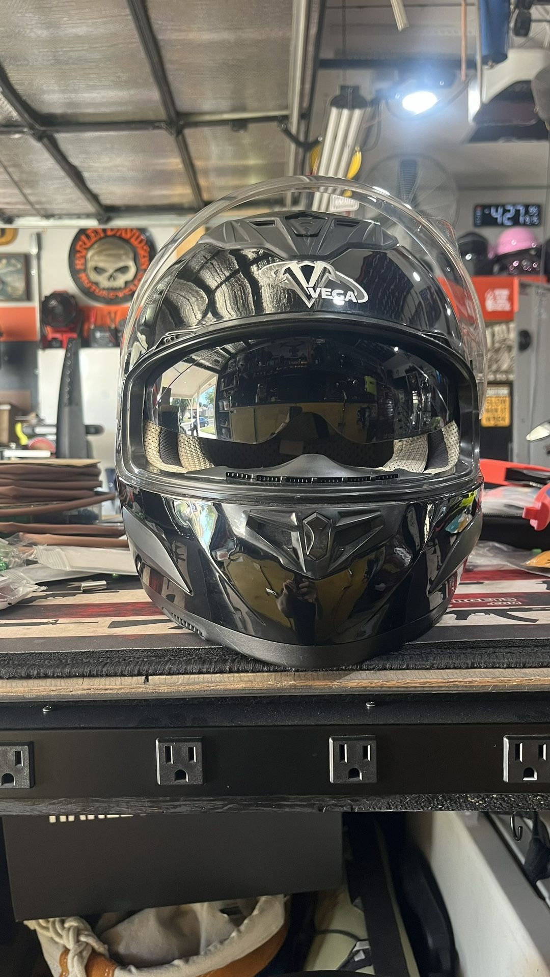 Large Vega Vtune Motorcycle Helmet