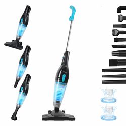 Corded Vacuum Cleaner, 15KPa Powerful Suction With 400W Motor, 12 In 1 Lightweight Bagless Stick Vac With Handheld, Ultra Quiet, For Hardwood Floor Ca