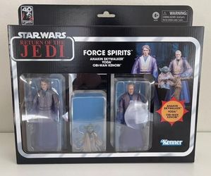 Hasbro Star Wars 40th Black Series Return Of The Jedi Force Spirits 3-Pack -NEW