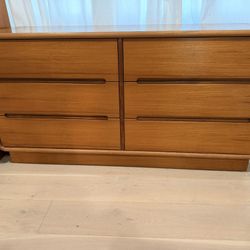Sun Cabinet Co Teak 6 Drawer Mid Century Modern Dresser
