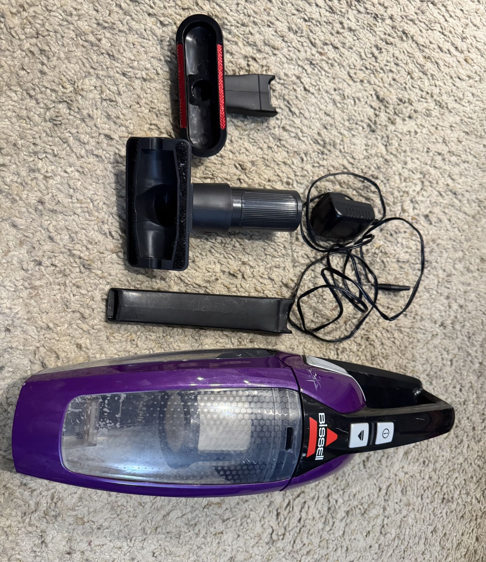 Bissell Car Vacuum / Pet Hair Eraser Lithium Ion Cordless Hand Vacuum, Purple
