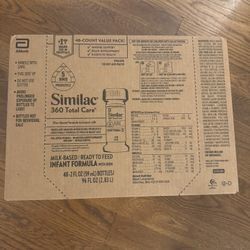 2 Unopened- Similac Total 360 Care Formula (48 Pack)