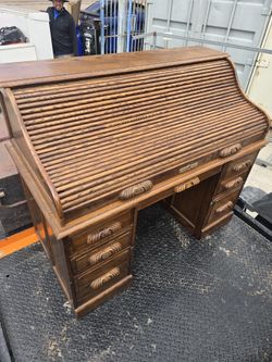 Antique Roll Up Desk