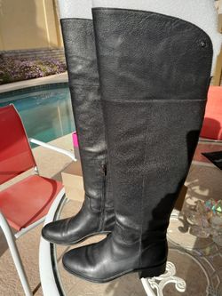 Vince Camuto Over The Knee Leather Jorshie Boots Size 9
