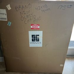 Vitrazza Glass Chair Mat Brand New