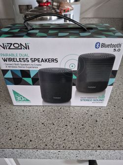 Nizoni dual wireless speakers