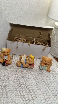 Little Shelf Sitters Nursery Boy Bears ( 3)