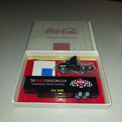 RARE WINROSS COCA-COLA COLLECTORS CLUB GREENSBORO, NORTH CAROLINA JULY 2000 SEMI TRUCK IN BOX