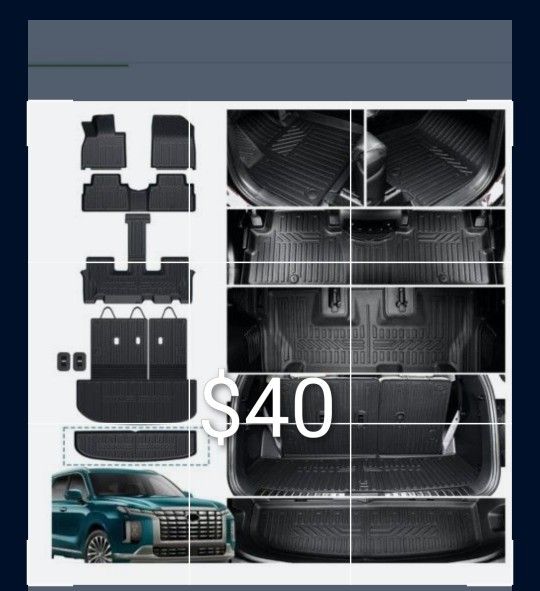 Hyundai Palisade Cargo And Floor Mats New $40