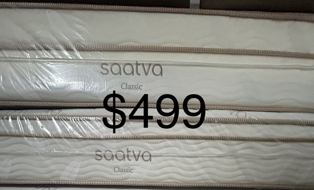 Luxury Saatva & Tempur-Pedic Mattresses – 50-80% Off! • Brand New, Minor Blemishes (Nothing That Affects Comfort) • King, Queen, Full, T