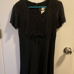 Molly Malloy Black Sequin Dress Size 8