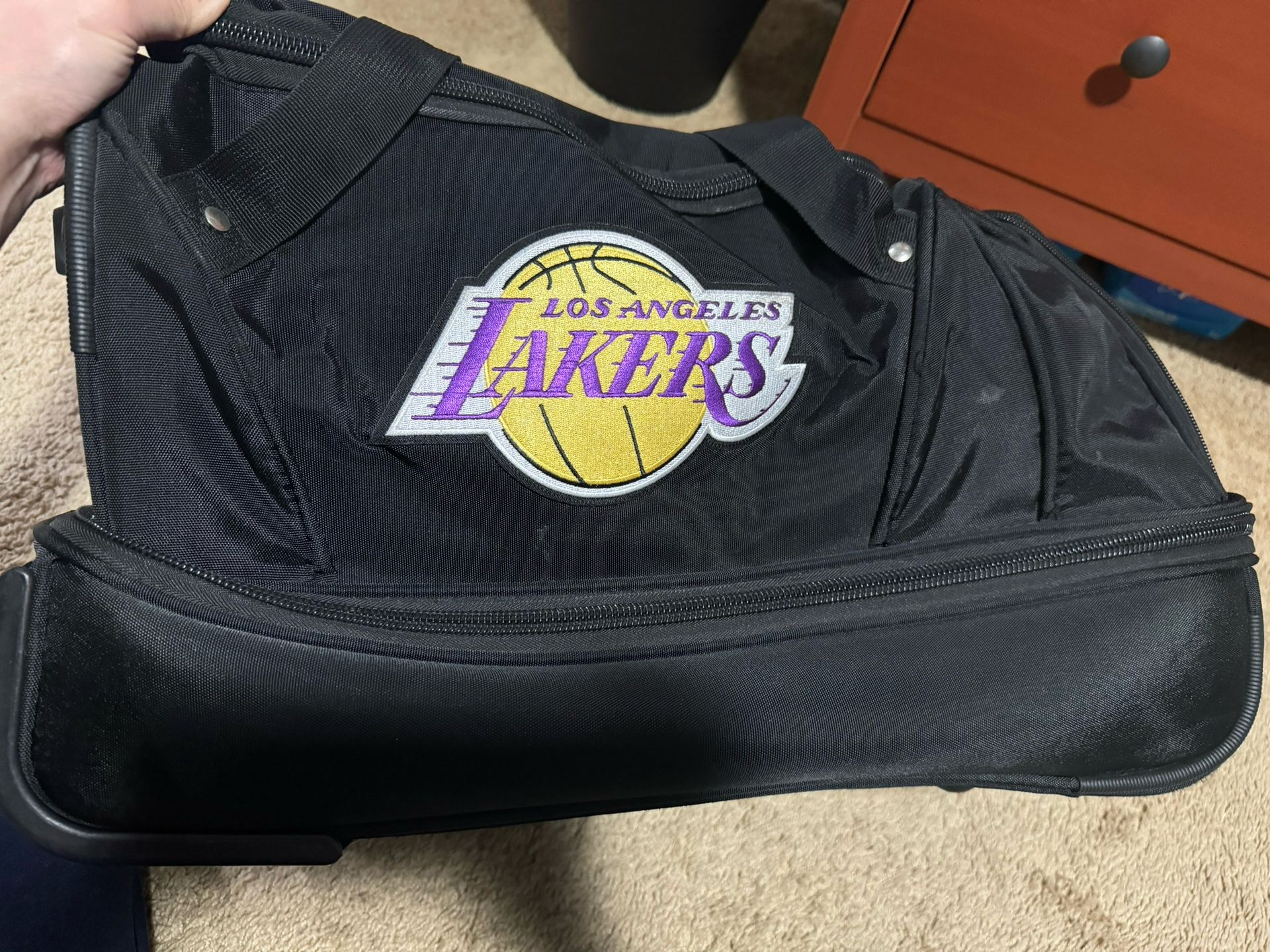 22-inch Lakers Duffle Bag On Wheels