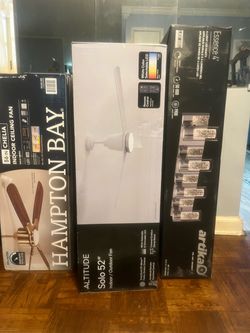 Indoor or outdoor fans & Bathrooms lights