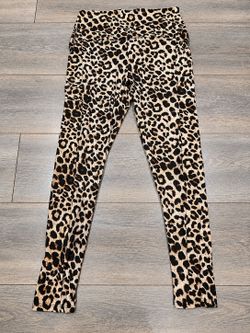 Lululemon Animal Print Leggings Medium High Rise Pocket Yoga Pants Leopard