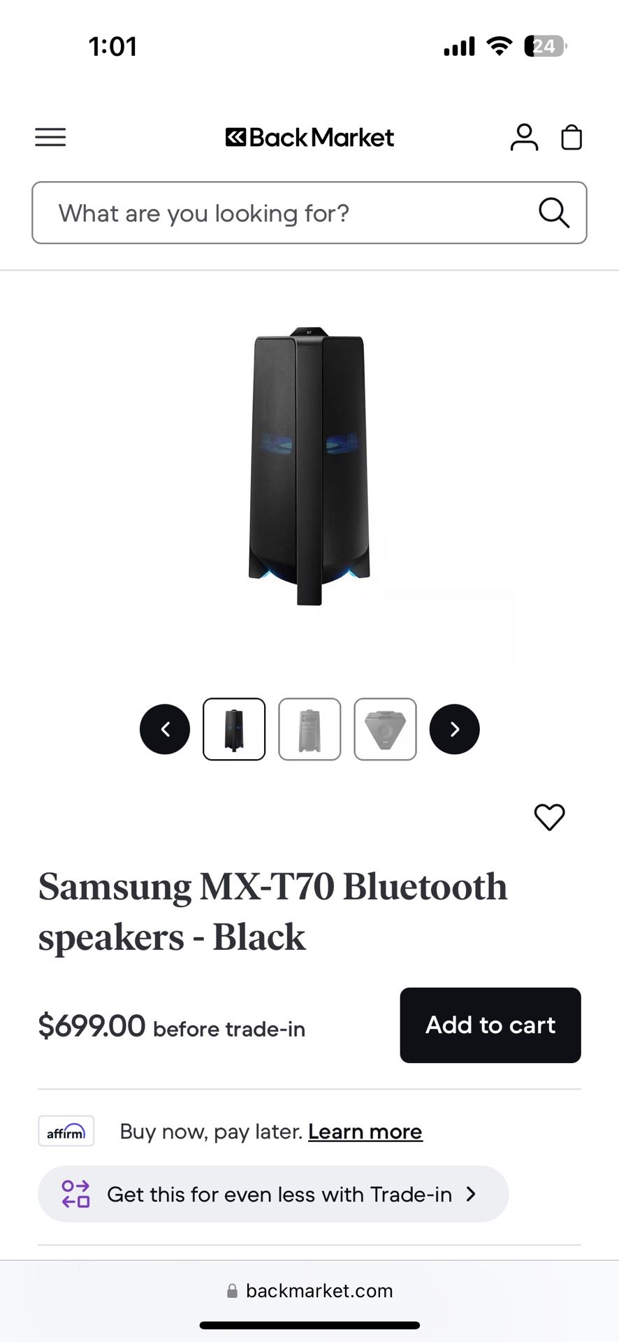 Samsung MX-T70 Bluetooth Speaker 