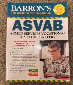 Barron’s ASVAB 11th Edition Study Guide