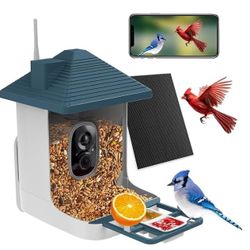 Smart Bird Feeder with Camera and Solar Powered 
