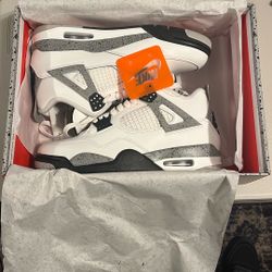 Air Jordan Retro 4 White cement