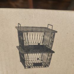 NIB Stackable Wire Bins 