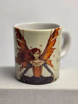 Fairy Espresso Cup Mug "Lady of the Lake" Ceramic 2 oz. Nene Thomas Artwork