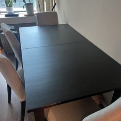 Wooden dining Table With 4 Chairs