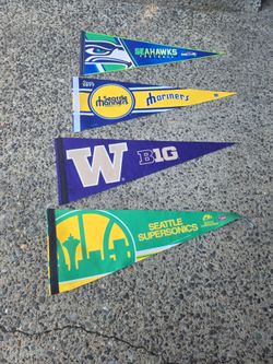 Seahawks,  Sonics, Mariners, UW Husky Pendants