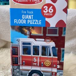 Melissa & Doug fire truck floor puzzle