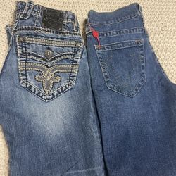 Dope jeans  (Rock Revival )   ( True religion)