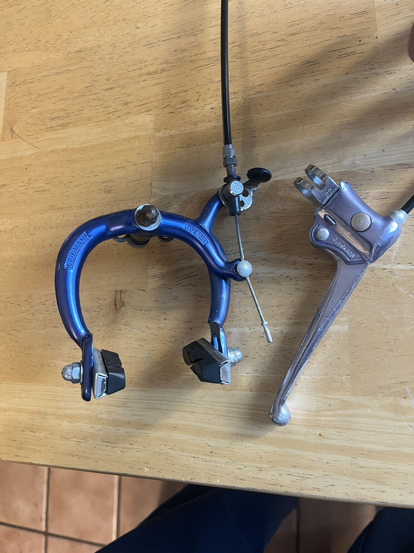 Bmx Rear Brake Caliper Blue 80’s