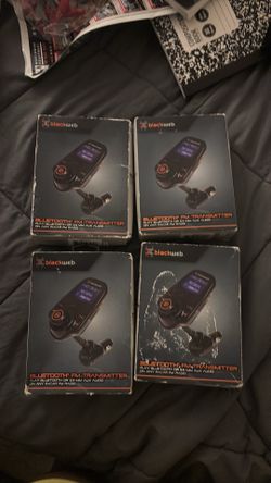 Black web Bluetooth fm transmitter