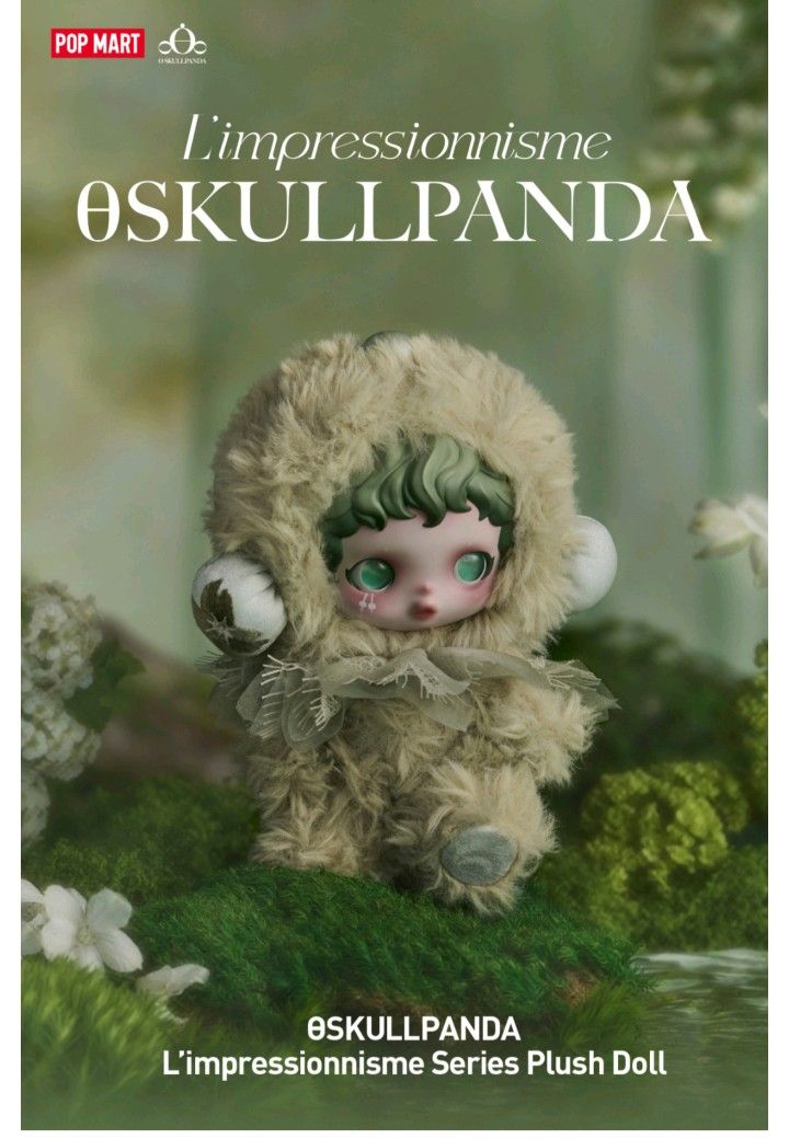 SKULLPANDA L'impressionnisme Series Plush Doll